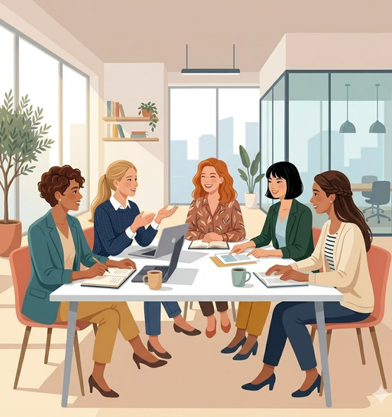 Cynthia Monaldi au travail, fondatrice Isul'Admin